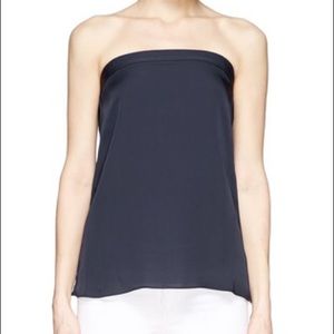 Theory Bixel Silk Georgette Sleeveless Top